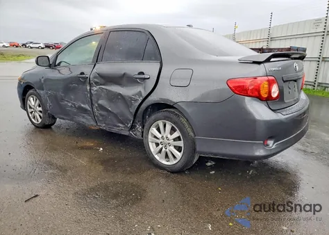 2010 Toyota Corolla Base from USA, damaged, VIN 2T1BU4EE2AC382712